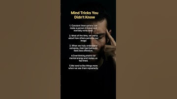 🔥 5 Mind Tricks That Control Your Thoughts Without You Knowing