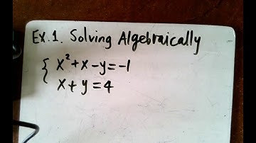 8.2 Systems of Nonlinear Equations Part 1