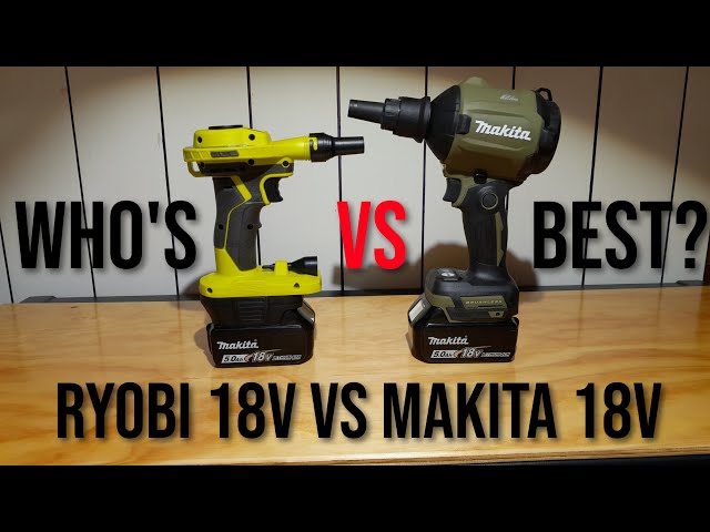 Makita Dust Blower VS Ryobi 18v Blower. Can Ryobi Knock Makita Off Throne? -