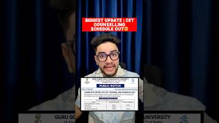 🚨BIG UPDATE : CET COUNSELLING COMPLETE SCHEDULE OUT‼️ GGSIPU COUNSELLING 2026 #cuet #cet #ggipu