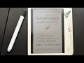 Quick Reading + Annotating Session on the Kobo Libra Colour