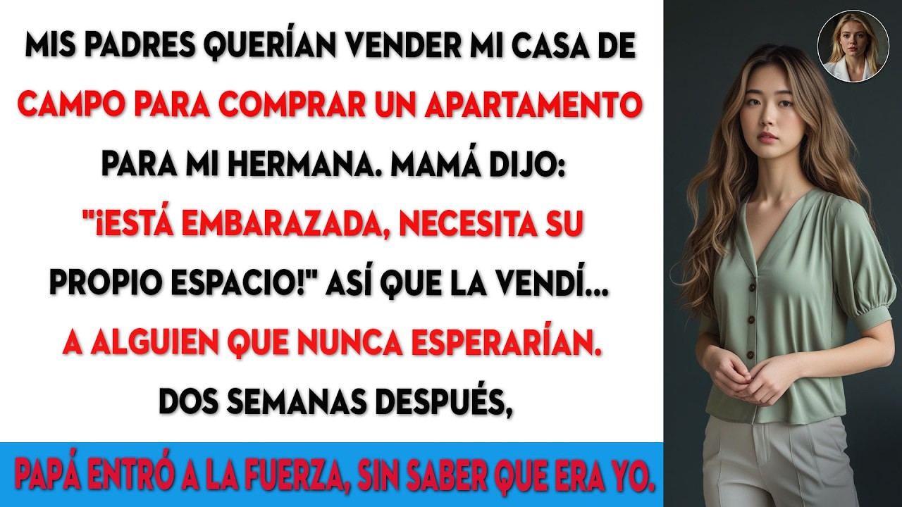 Mis padres intentaron vender mi casa de campo para pagar el apartamento de mi hermana, así que ...