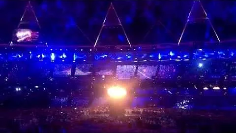 Lighting the Olympic Cauldron - London 2012 Opening Ceremony