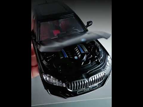 Масштабна модель автомобіля BMW 760 Li 1:24. Звук+світло ефекти. Металева машинка., видео 1