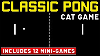 CLASSIC PONG Cat Game • Plus 12 Mini Cat Games (8 Hours) by Deer Lodge Wildlife & Nature Channel 156 views 6 months ago 8 hours, 1 minute