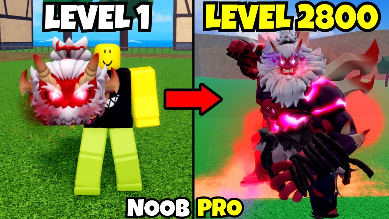Beating Blox Fruits using Fiend Yeti! Level 0 to Max Level Noob to Pro in Blox Fruits!