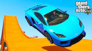 ULTIMATE STUNT: Franklin Conquers the Deadliest Mega Ramp in GTA 5!