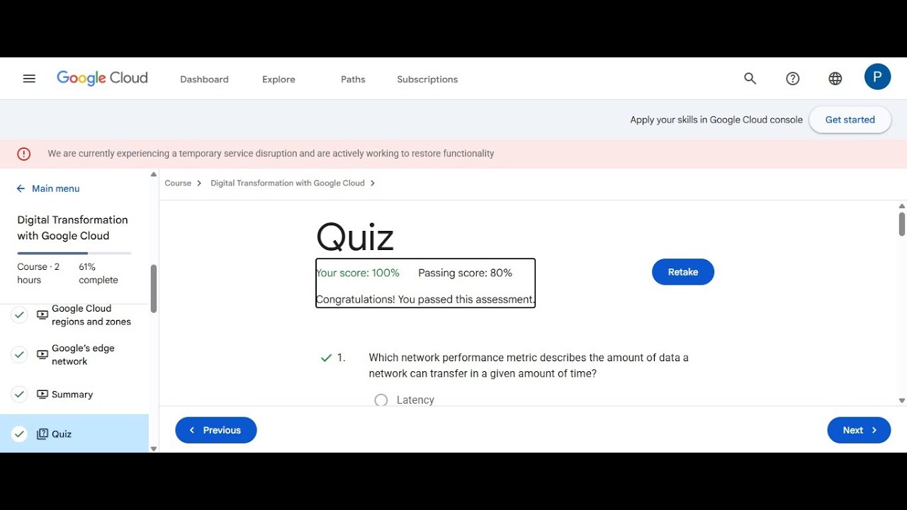 Digital Transformation with Google Cloud Free Lab