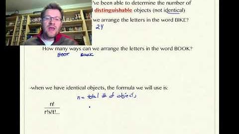 4.3 Permutations When Objects are Identical (Foundations 30)