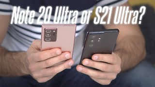 samsung galaxy s21 ultra vs note 20 ultra