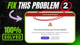 Adobe Photoshop / Illustrator "This App Has Been Disabled" Problem Fix | 100% Working Solution 2026