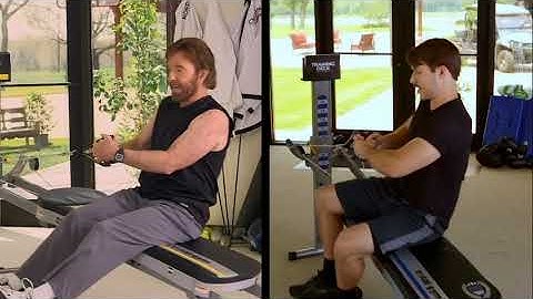 Chuck Norris & Son, Dakota, on Total Gym