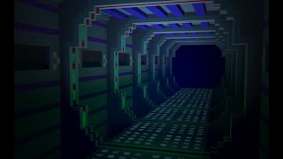 MagicaVoxel: Alien Spaceship Corridor