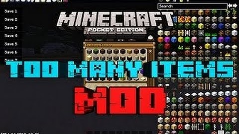 TOO MANY ITEMS MOD - MINECRAFT PE 0.13.0