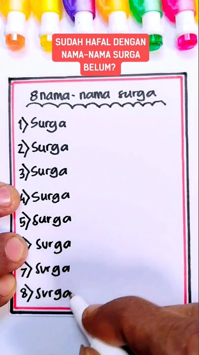 Hafalin nama surga yuk #shortvideo #video #reels #religion #islamic