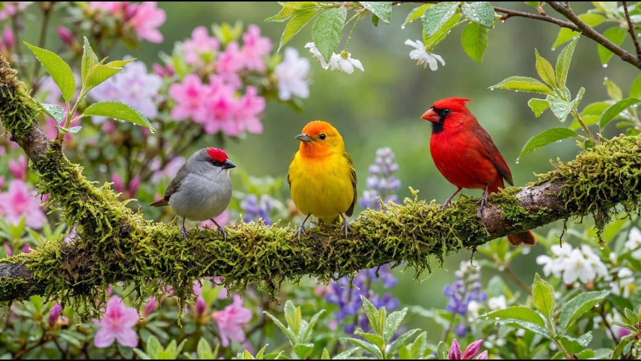 Relaxing Piano & Bird Sounds | Calm Nature Sleep Music for Deep ...