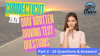 2026 Connecticut DMV Written Driving Permit Test Study Guide - Part 2