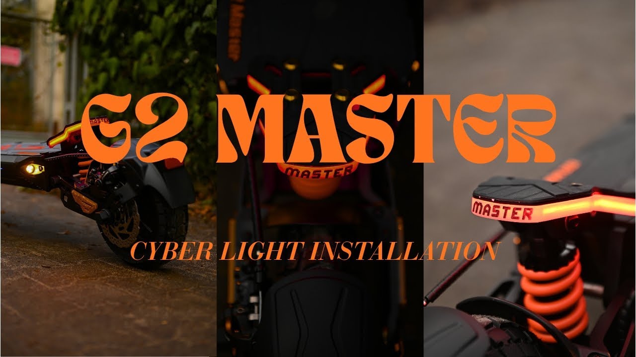 Montaż światełka tył G2 Master 🚨 Kukirin G2 Master cyber rear light installation 🤩
