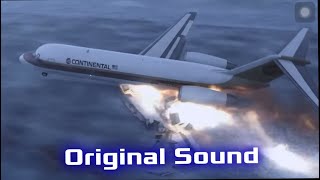 Continental Airlines Flight 1713 - Crash Animation (Original Sound)