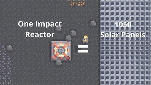 Impact Reactor power comparison to other power generators... A mindustry video