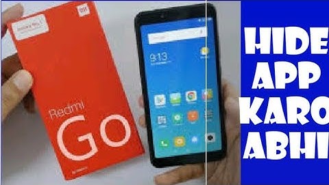 how to hide app in mi redmi go mobile without application 100% working trick
