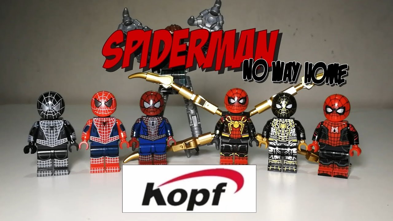 KOPF Spiderman No Way Home Minifigures - KF6153 - YouTube