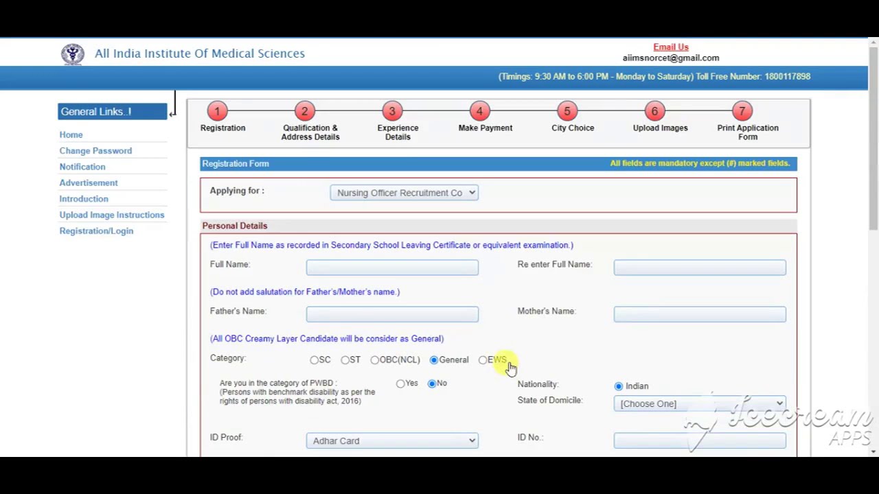 Delhi AIIMS Nursing Officer Recruitment Application Form 2020|AIIMS Nursing Officer Recruitment 2020