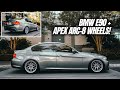BMW E90 BEST & MOST AGGRESSIVE WHEEL SETUP! (APEX WHEELS!)