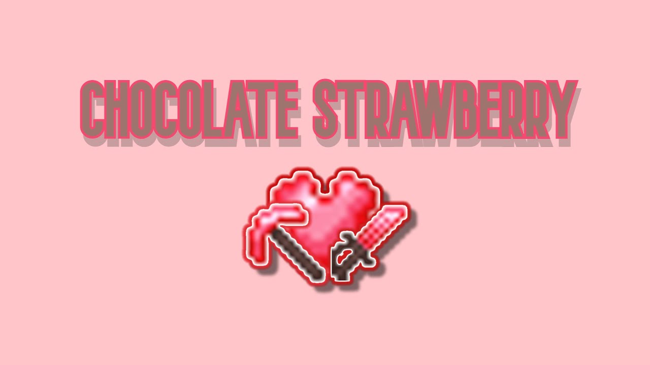 chocolate strawberry 16x by Juuliet mcpe/be aesthetic ported pvp