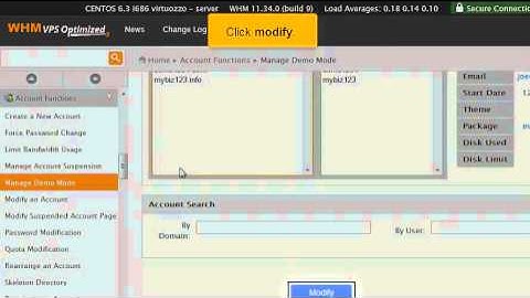 How to enable or disable Demo Mode in WHM