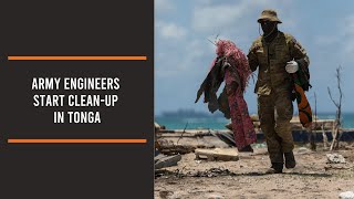 Army engineers start clean-up in Tonga