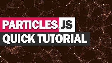 Particles.js Tutorial | 3 Minutes Crash Course | Javascript Particle Effect  2019