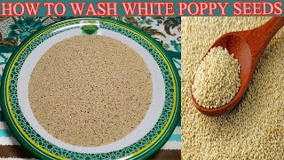 How To Wash White Poppy Seeds At Home | How To Clean White Poppy Seeds At Home By Pakistani Cooking.