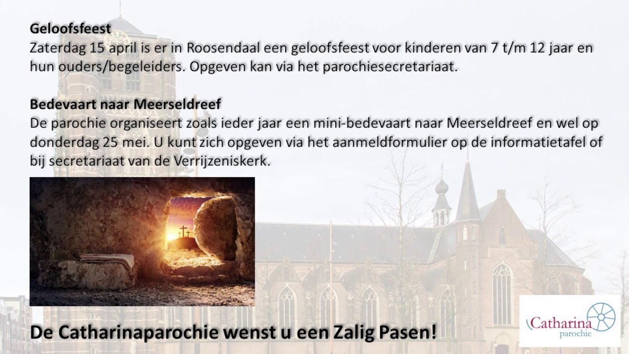 Eucharistieviering Basiliek Sint Jan de Doper - Tweede Paasdag - 10-4-2023