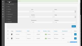 OpenCarts Admin Category/Manufacturer Filter (OCMOD)