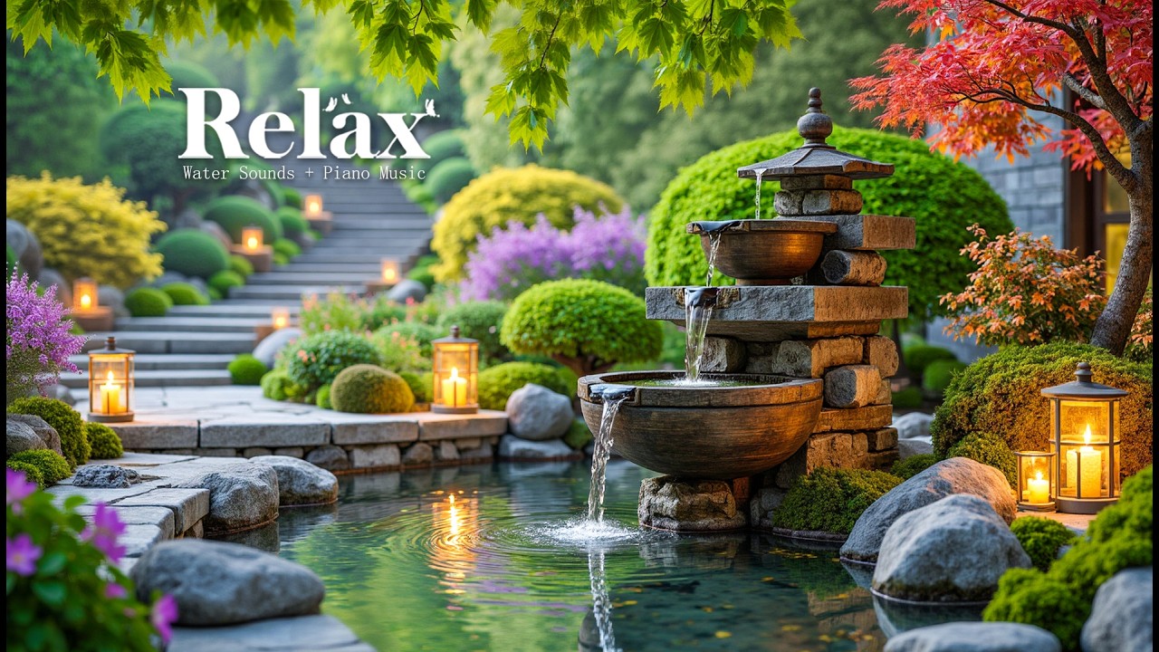 Исцеление разума 🌿 Успокаивающие звуки воды и расслабляющая музыка, снятие тревоги