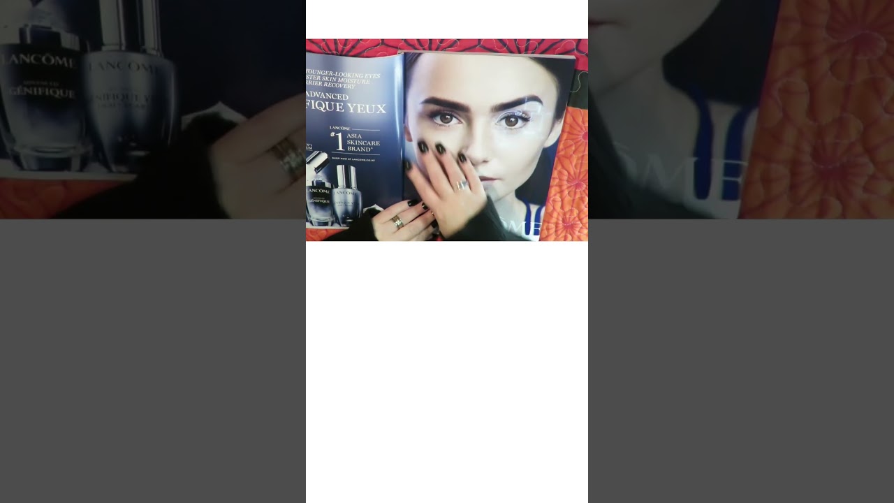 ASMR Lily Collin's eyebrows 