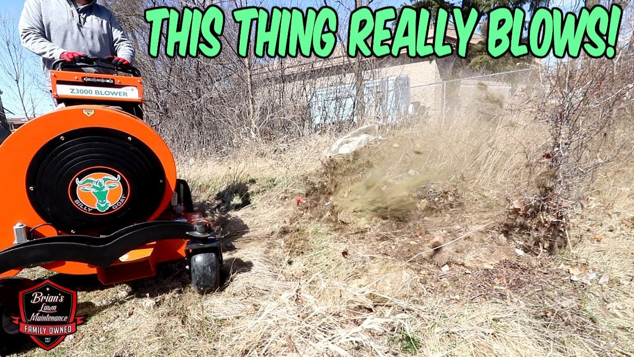 GAME CHANGER For Leaf Clean Ups The Hurricane Z3000 Stand On BLOWER