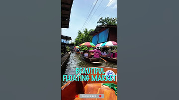 FLOATING MARKET SHORTS 🚤 | Thailand’s Iconic Water Market in 60 Seconds! #viral #shorts #short