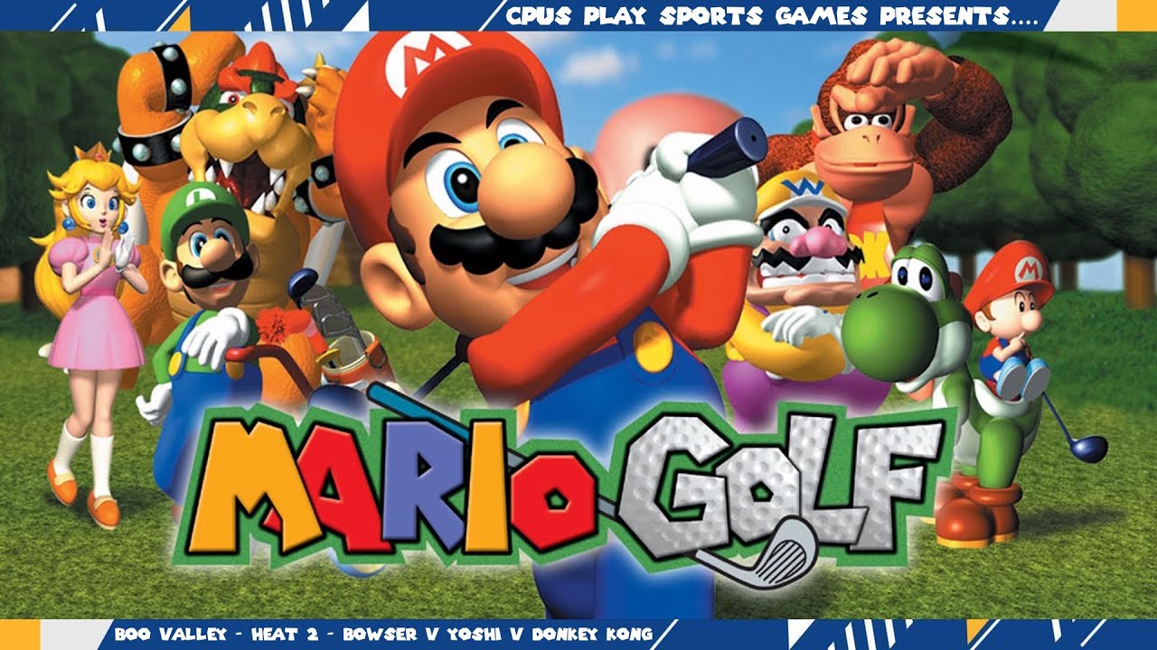 Mario Golf 64 - Boo Valley - Heat 2 - Bowser v Yoshi v Donkey Kong ...