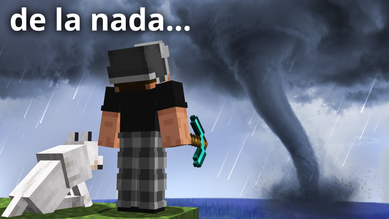Sobreviví a Un Apocalipsis De Tornados En Minecraft