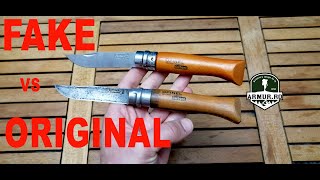 🗡️Opinel 9 Carbon Original vs Fake China Review pocket knife