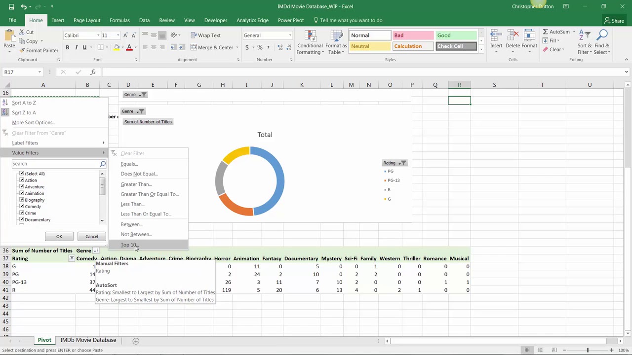 #3 Pivot Chart Demo: Clustered Bar Chart - How to Use Pivot Charts ...