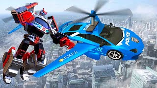 Police Robot Heli Car Truck Cargo Carrier Transporter Game | Android iOS Gameplay screenshot 5