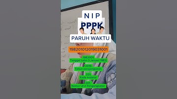 NIP PPPK paruh waktu