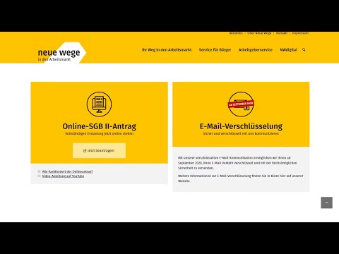 SGB II Online-Neuantrag über NWdigital