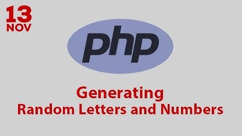 How to generate random letters and numbers in PHP