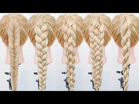 HOW TO BRAID FOR BEGINNERS - Quick & Easy Everyday Hairstyles For Ponytails - Medium & Long Hair