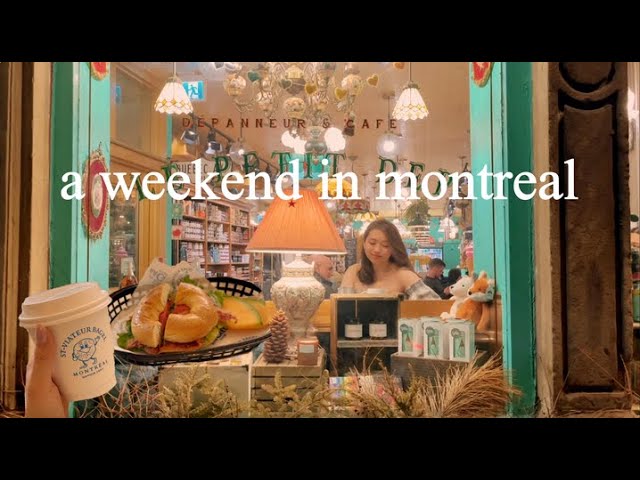 guide to a weekend in montreal vlog : bagels, endless poutine & cute cafes 🥯