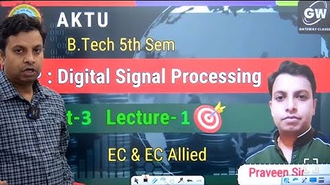 [BEC503 Digital Signal Processing][DSP UNIT-3]DSP U-3 Lec-1
